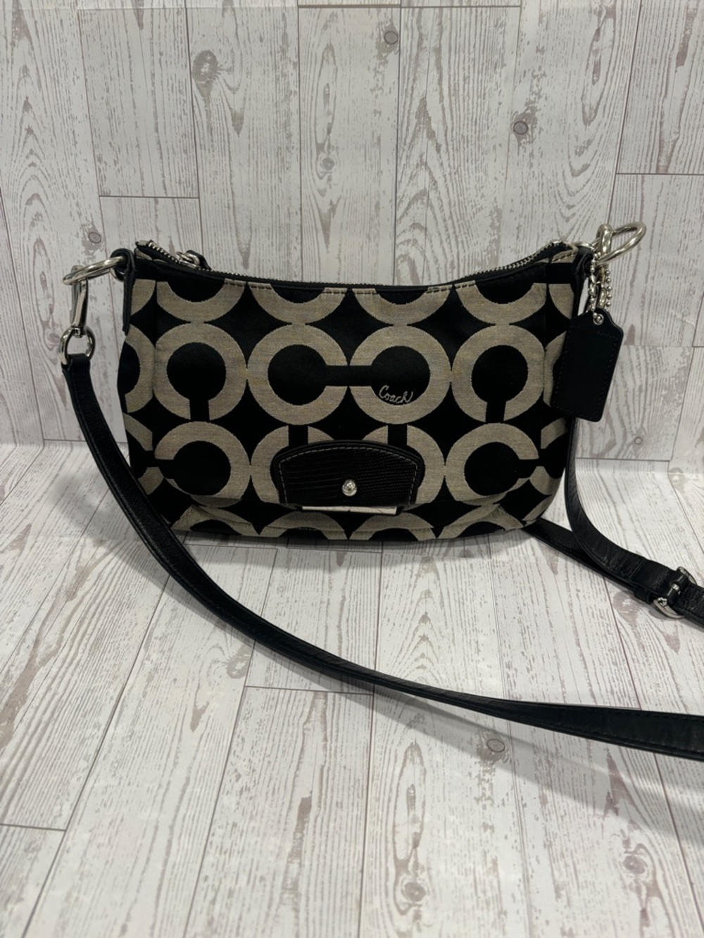 Coach Kristen Op Art East/West Crossbody Bag